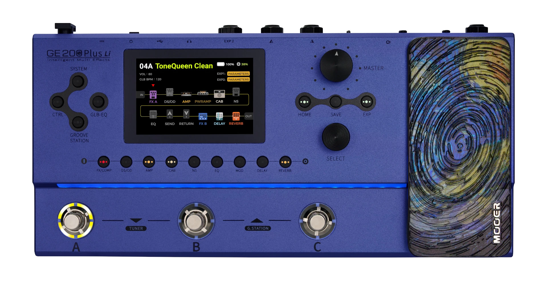 Mooer GE200 PLUS Li - Amp Modeling & Multi Effects, w. Battery